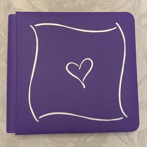 7 x 7 Creative Memories Triumph Purple w/Silver Heart Album